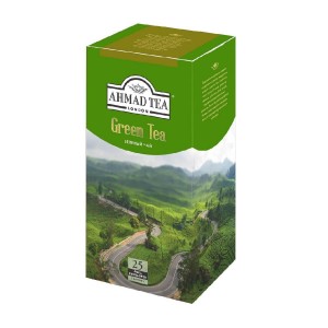 Чай зелёный пакетированный Green, Ahmad Tea 50г