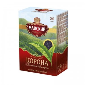 Чай чёрный пакетированный Корона Российской империи, Майский 200г