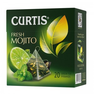 Чай зелёный пирамидки Fresh Mojito, Curtis 34г