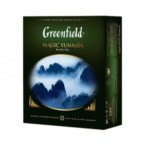 Чай чёрный пакетированный Magic Yunnan, Greenfield 200г
