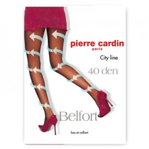Колготки женские Belfort, Pierre Cardin черные 4