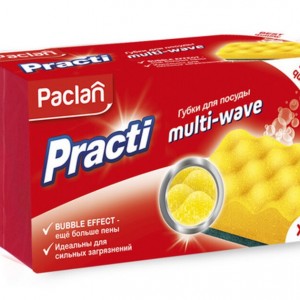Губка для мытья посуды Practi multi, Paclan 5шт