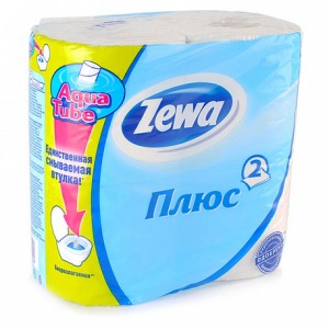 Туалетная бумага, Zewa 4 рулона 2 слоя