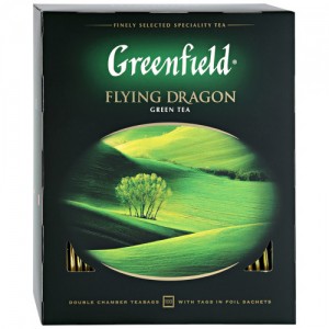 Чай зелёный листовой, Flying Dragon, Greenfield 200г