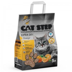 Наполнитель для кошачьего туалета Orange, CatStep 5л