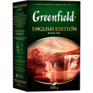 Чай чёрный листовой English edition, Greenfield 200г