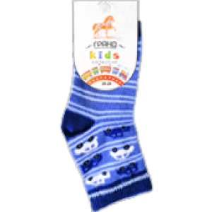 Носки детские YCL92 синие, размер 14-16, ГрандKids 